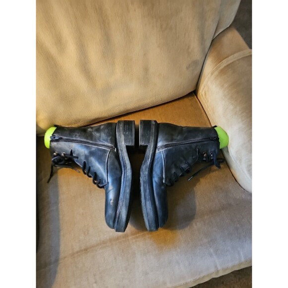 Gio + Plus Ankle Boot Leather Black Size 7.5 - Picture 6 of 10